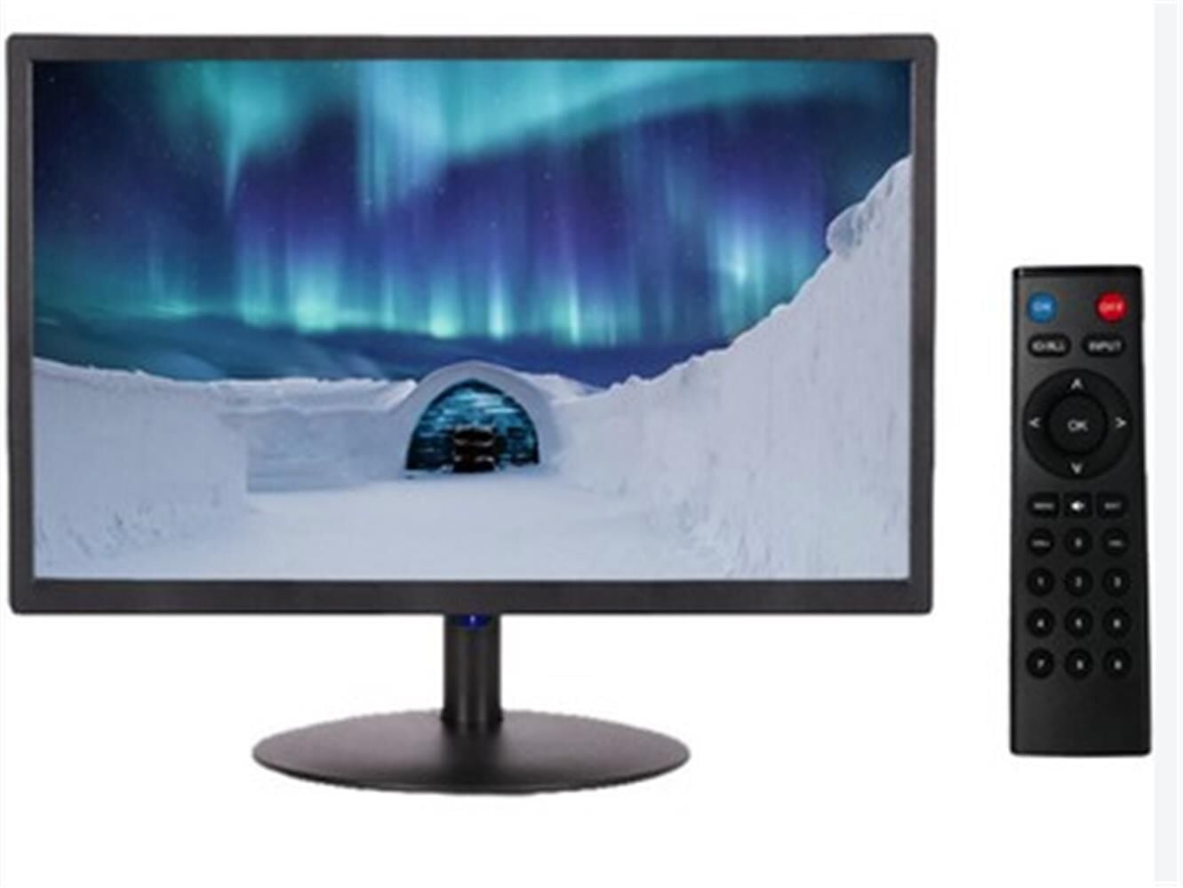 OneTech 24'' Led Monitör Hdmı Vga Usb Rca Hoparlörlü Uzaktan Kumandalı SESLİ + KUMANDALI