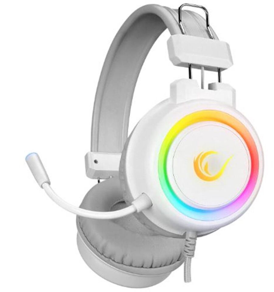 Rampage SN-R10 ALQUIST Beyaz 3,5mm RGB Gaming Oyuncu Mikrofonlu Kulaklık