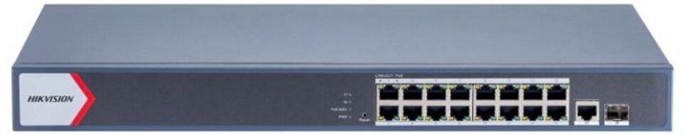 Hikvision DS-3E1518P-EI 16 Port PoE + 2 Uplink 130W Switch