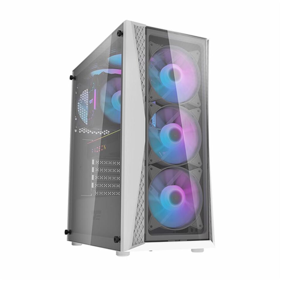 darkFlash DK352 PLUS 650W Bronze 80+ Power Supply 4-12cm ARGB Fan Beyaz Kasa