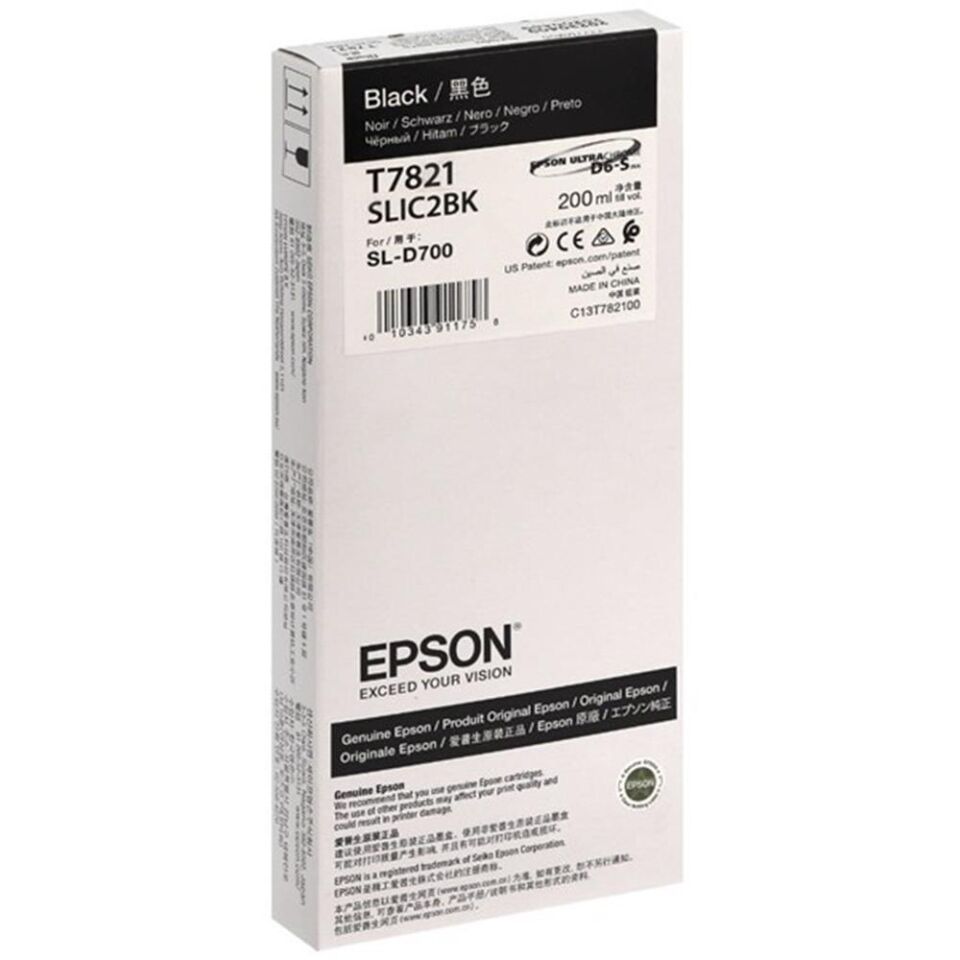 EPSON SURELAB SL-D700 BLACK MÜREKKEP C13T78210N