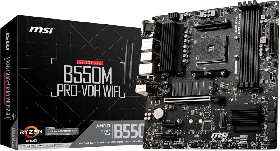 Msi B550M PRO-VDH WiFi 4400mhz(OC) M.2 AM4 mATX Anakart