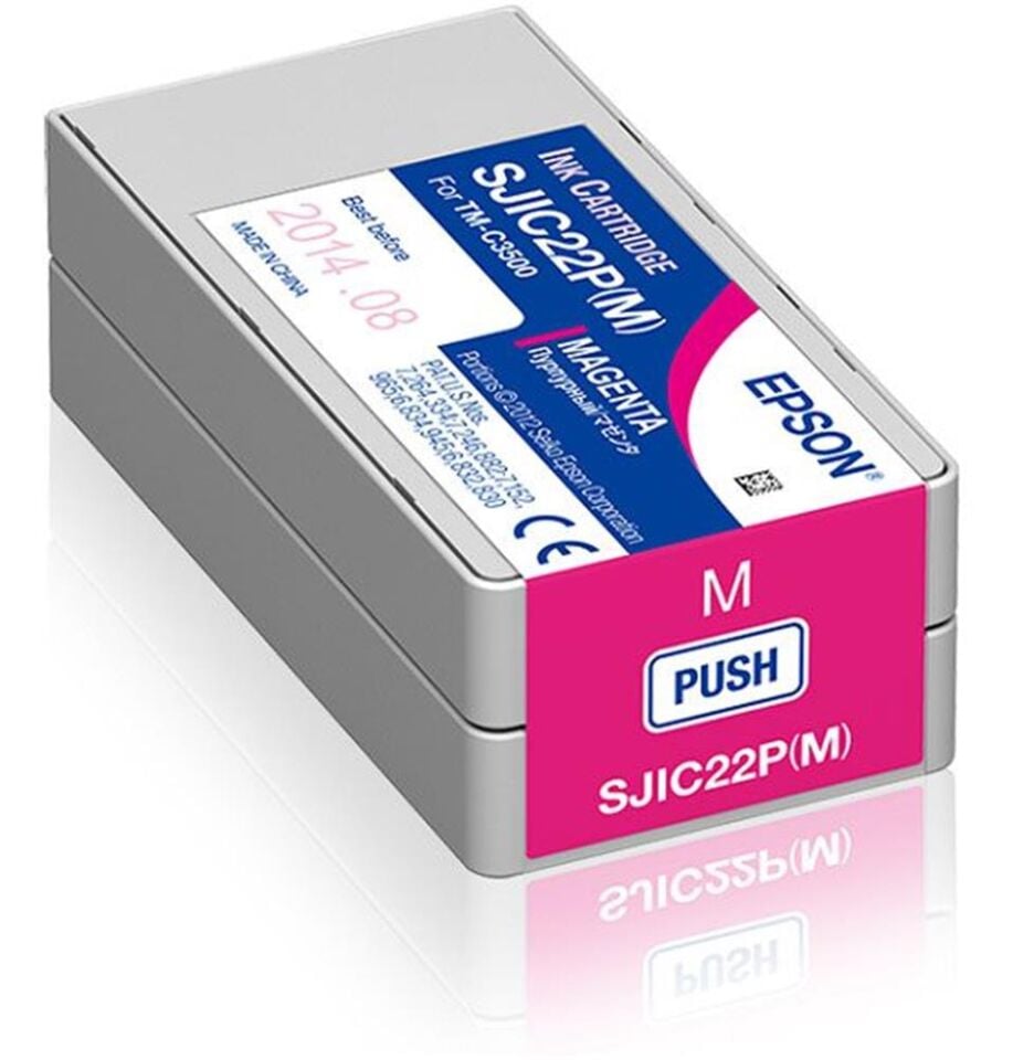 Epson TM-C3500 Magenta Kırmızı Mürekkep Kartuş SJIC22P(M) S020603