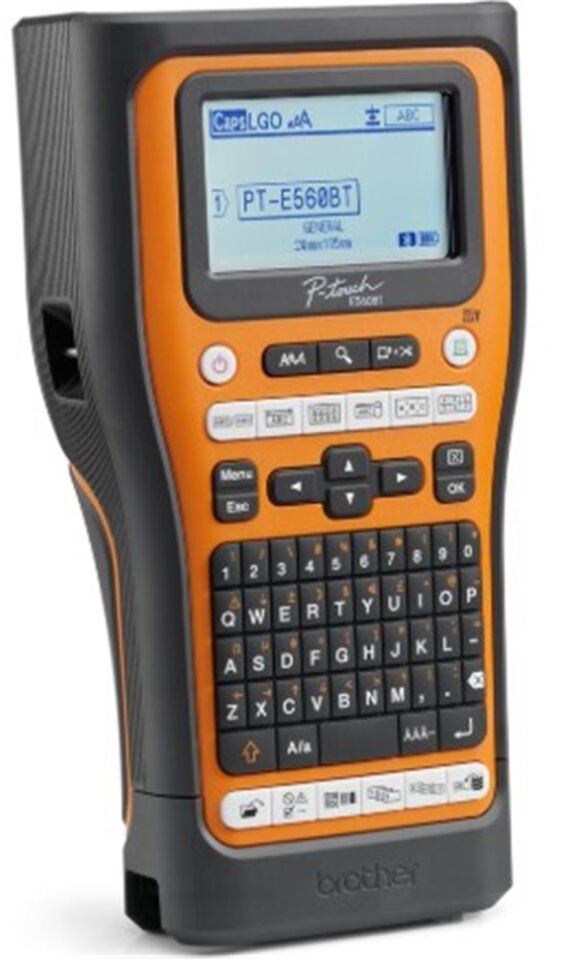 Brother P-Touch PT-E560BTVP 6-24MM Baskı Etiket Yazıcı El Tipi Bluetooth USB Bağlantı (Pil Dahil)