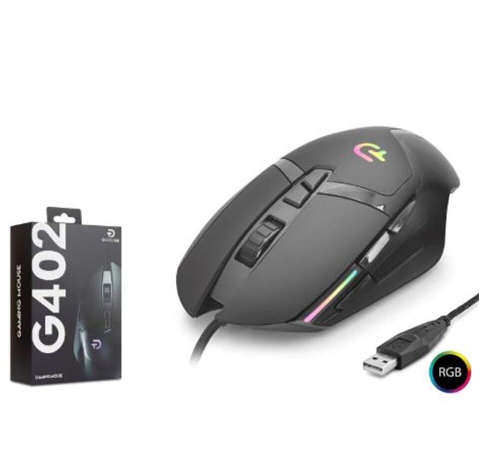 GOOD PRO G402 RGB Gaming Mouse 7200 DPI 7 Tuş 1000Hz Siyah