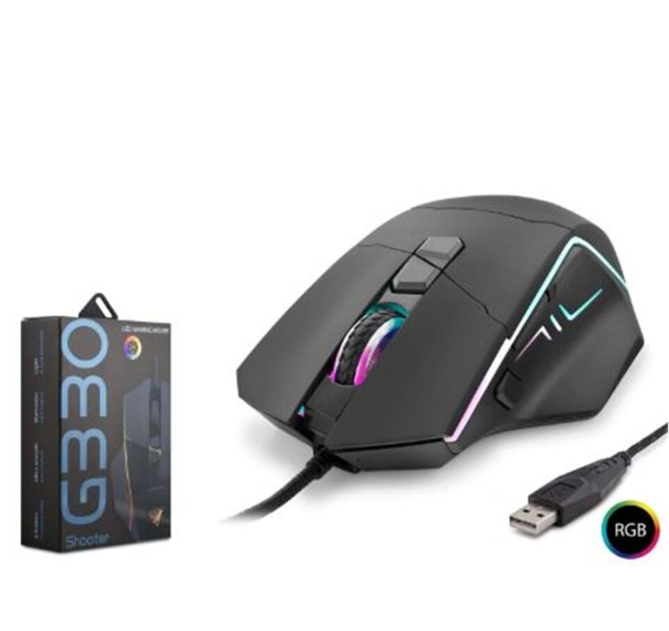 HADRON Shooter G330 RGB Gaming Mouse 6400 DPI 8 Tuş Siyah