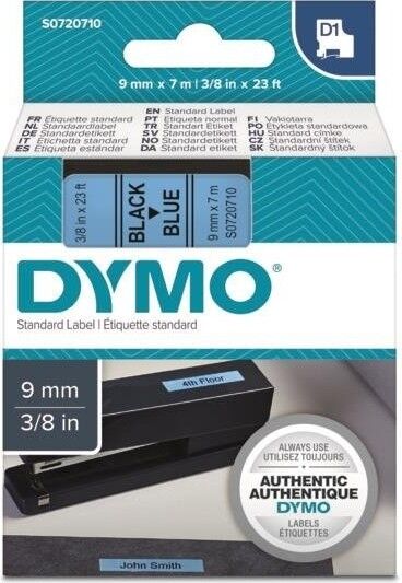 D1 Mavi/siyahyedek Şerit 9mm x 7mt (40916)
